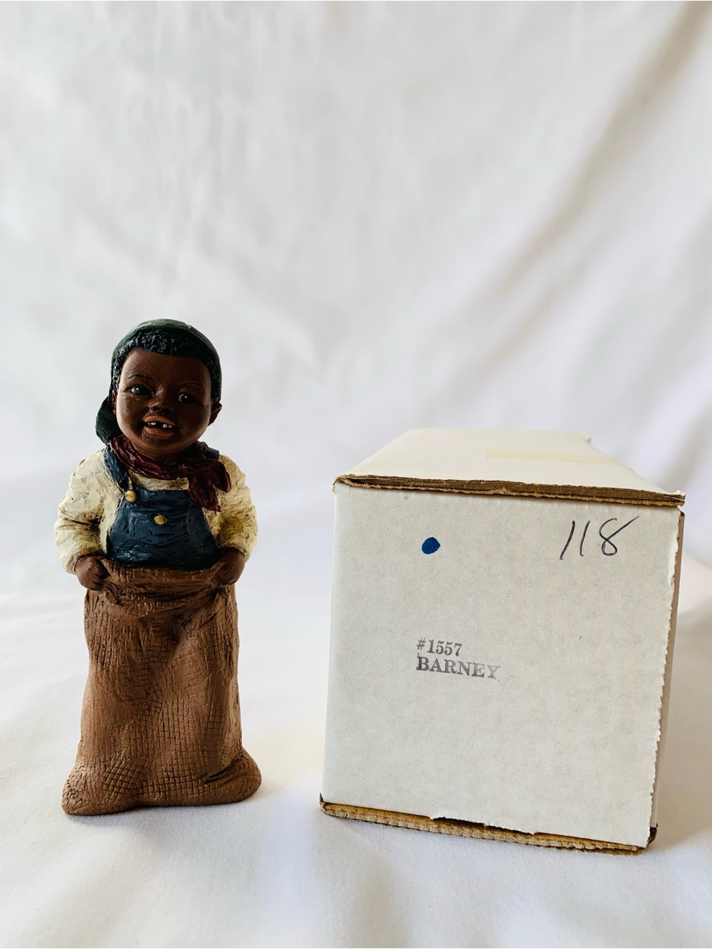 All God’s Children “Barney” Figurine #1557 Martha Holcombe Box/COA Ed. 118